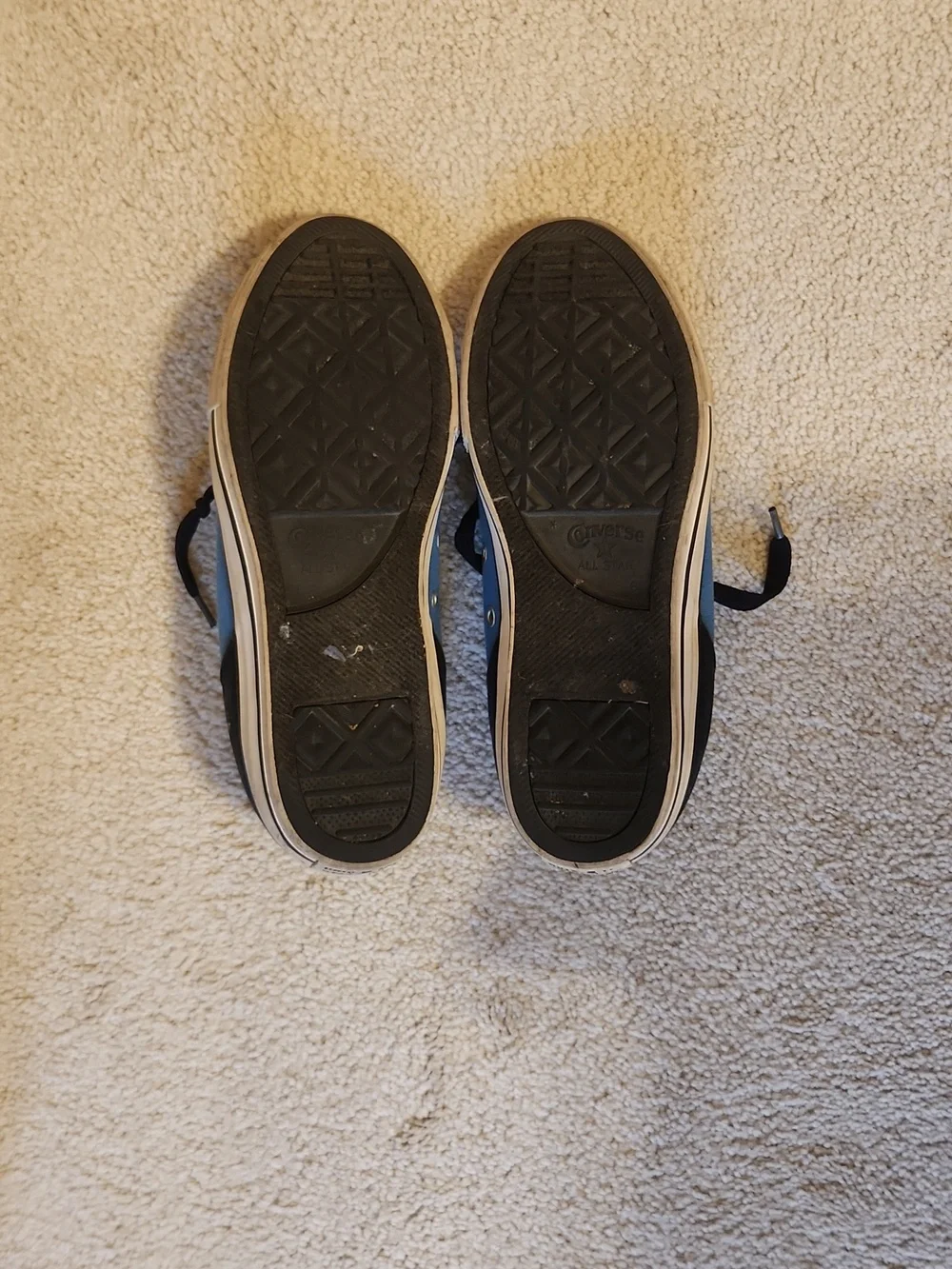 Blue And Black Converse Chuck Taylors Youth Size 6